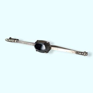 Vintage Art Deco Marcasite Bar Brooch